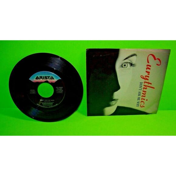 Eurythmics ‎Don't Ask Me Why Rich Girl 7" Vinyl Record 1989 Synth-Pop Electronic - Picture 1 of 2